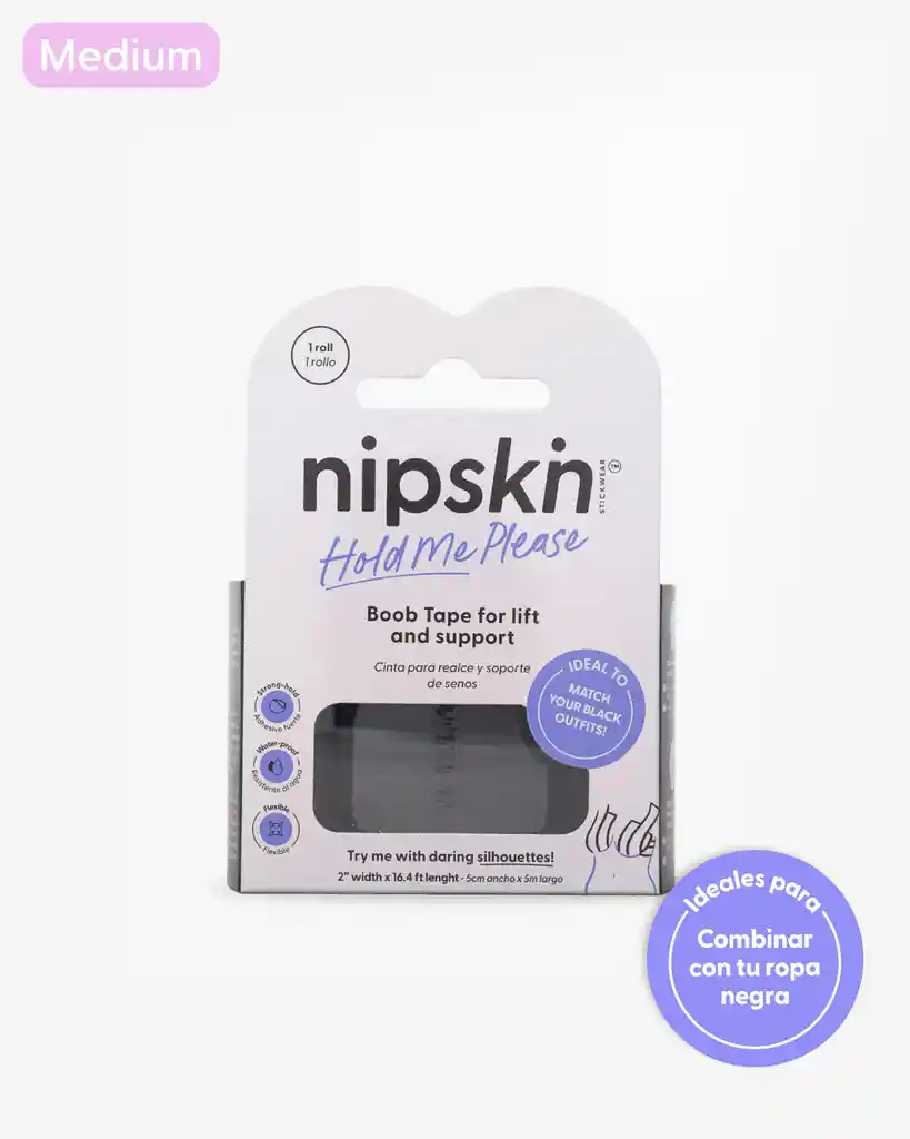 Cinta De Realce Negra Nipskin