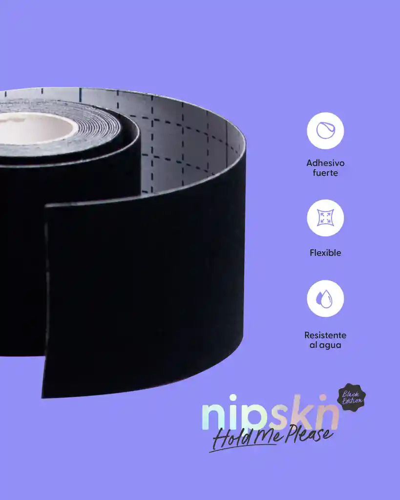 Cinta De Realce Negra Nipskin