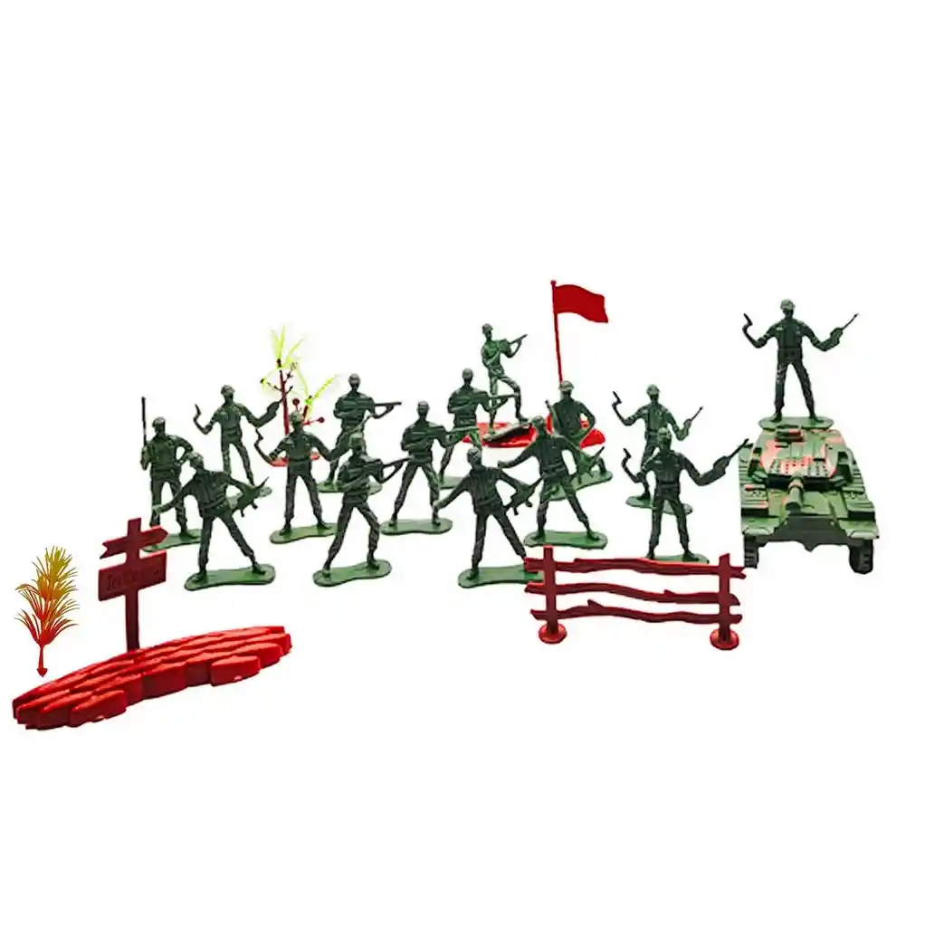 Soldados Militar Peloton Juguete Niños Set Accesorio Tanque