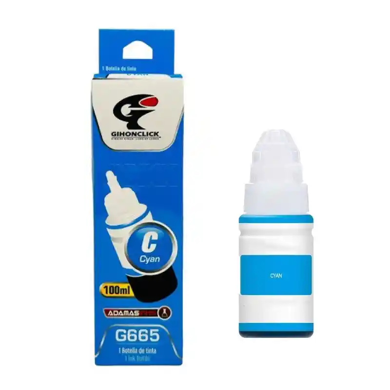 Tinta Para Impresora Epson L110 L200 210 L350 L550 L555 L800 - 100ml Cyan