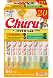 Inaba Cat Snack Churu 20 Piezas - Box Chicken Variety