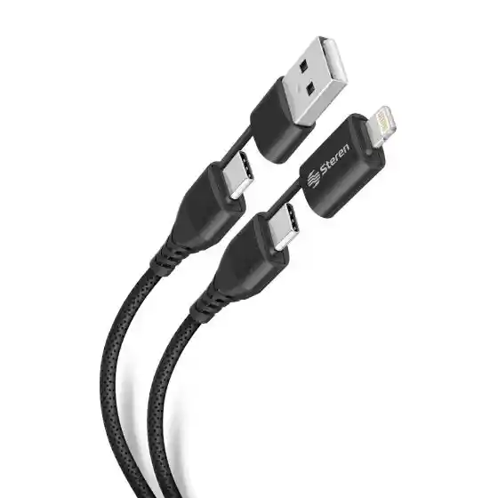 Cable Usb-a/usb-c A Usb-c Y Lightning.