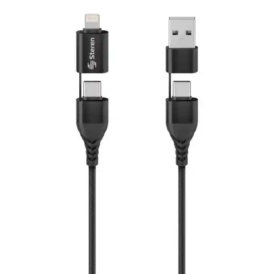 Cable Usb-a/usb-c A Usb-c Y Lightning.