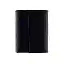 Billetera Iman Cuero Negra Roja Lzb15