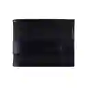 Billetera Slim Cuero-lona Negro Lzbs18