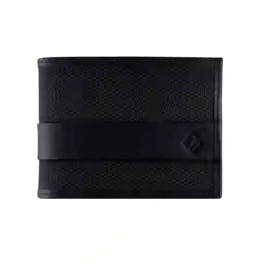 Billetera Slim Cuero-lona Negro Lzbs18