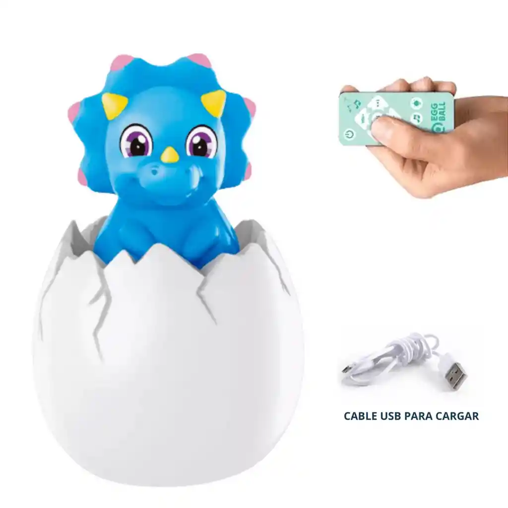 Lampara Huevo Mascota Favorita Recargable Con Control Led