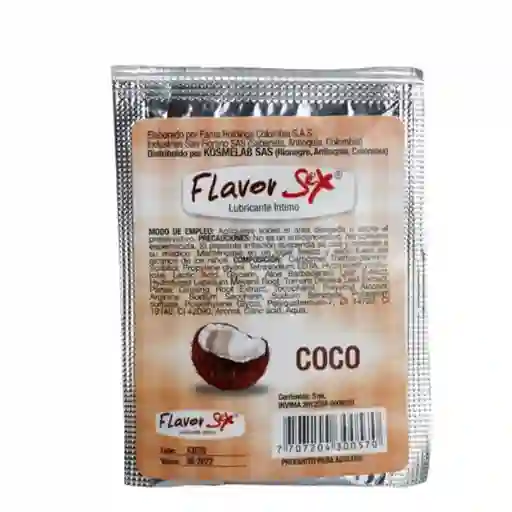 Lubricante Intimo Caliente Coco Sachet 5 G Flavor