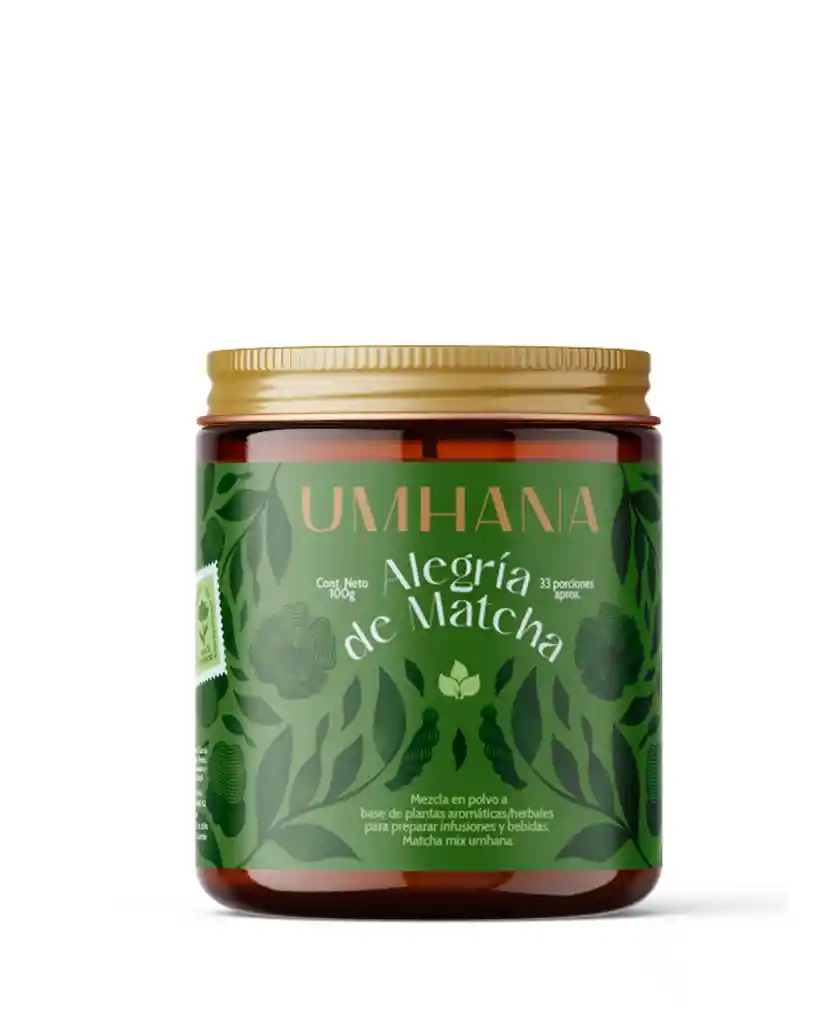 Mezcla De Té Matcha + Adaptógenos Umhana 50 Gr