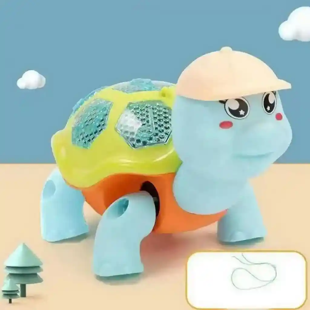 Juguete De Tortuga Niños Interactivo Musica Camina +bateria