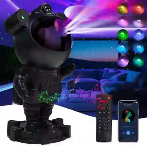 Proyector Galaxy Astronauta Estrella Bluetooth Ruido