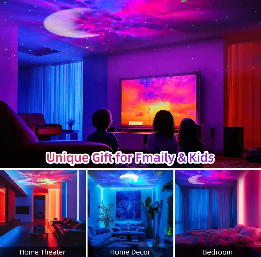 Proyector Galaxy Astronauta Estrella Bluetooth Ruido