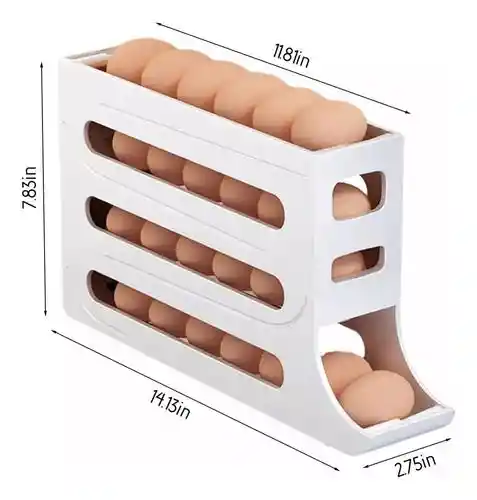 Dispensador De Huevos Almacenamiento Rodante Cocina