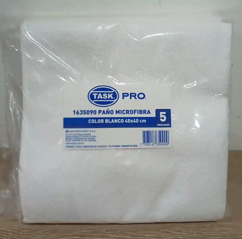 Aa Paño Microfibra Blanco X 5u Pro