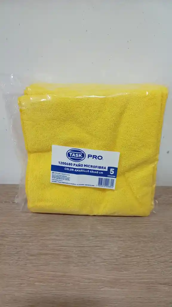 Aa Paño Microfibra Amarillo X 5u Pro
