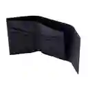 Billetera Iman Cuero-lona Negra Lzb18