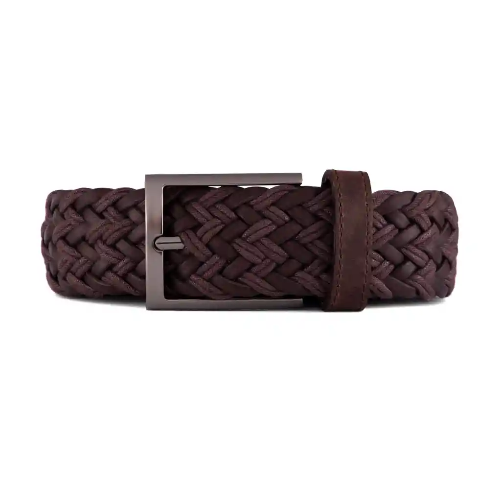 Cinturón Trenzado Cuero Lazo Lzc16 Xl