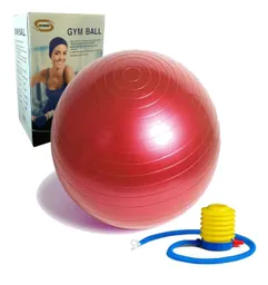 Balón Pilates 75 Cm Pelota Abdominal Yoga Terapia - Rojo