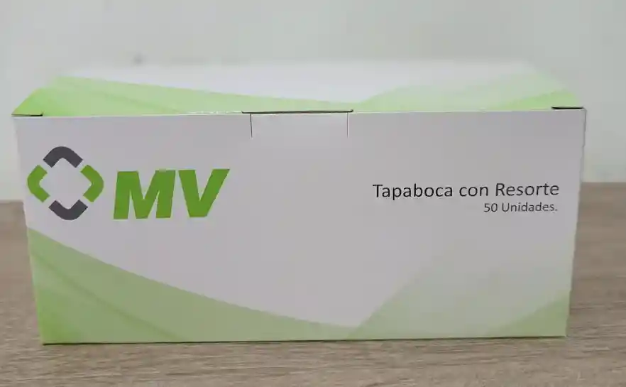 Mv Tapabocas Resorte Adulto X 50u