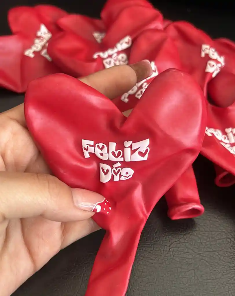 Bombas / Globos R-12 Sempertex Corazon Te Amo Rojas X12