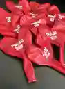Bombas / Globos R-12 Sempertex Corazon Te Amo Rojas X12