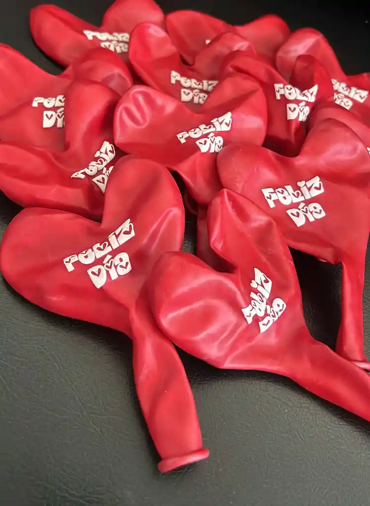 Bombas / Globos R-12 Sempertex Corazon Te Amo Rojas X12