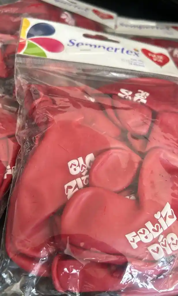 Bombas / Globos R-12 Sempertex Corazon Te Amo Rojas X12
