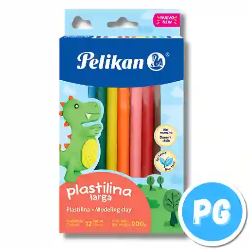 Paquete De Plastilina Pelikan En Barra X12 Unds