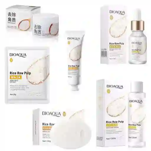 Kit Facial Arroz Bioaqua 6 Productos