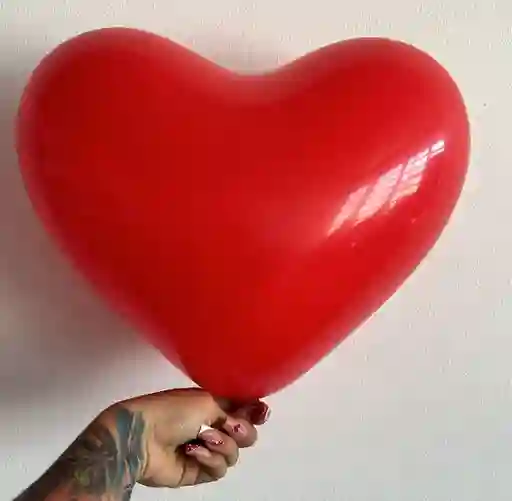 Bombas / Globos R-12 Sempertex Corazon Rojo Liso X12