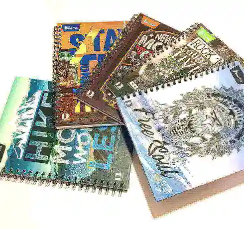 Cuaderno Argollado Grande Masculino, 80h Cuadriculado
