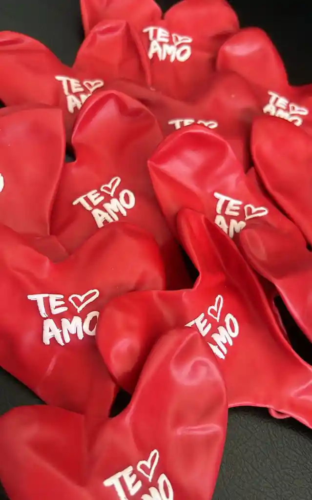 Bombas / Globos R-12 Sempertex Corazon Te Amo Rojas X12