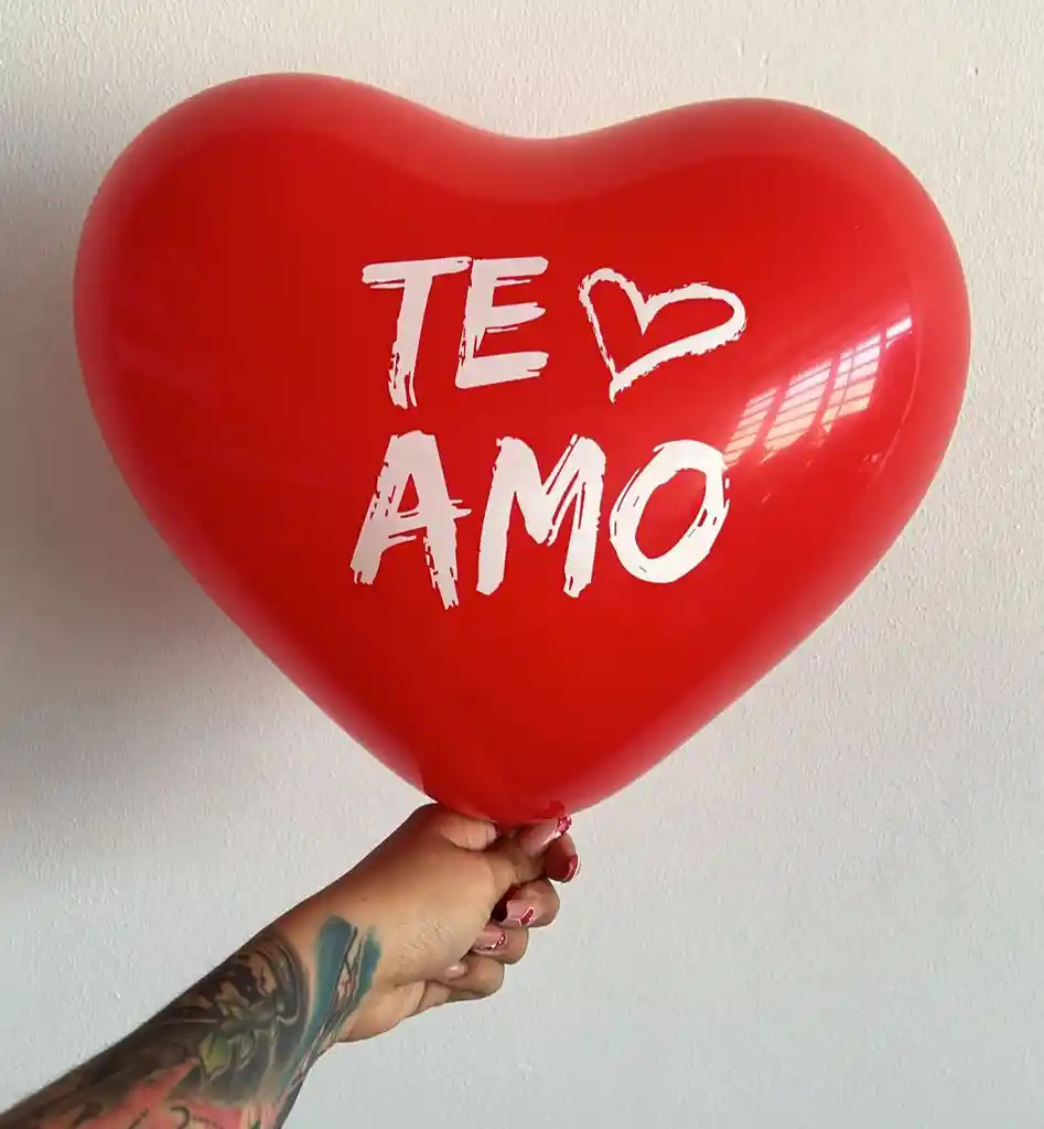 Bombas / Globos R-12 Sempertex Corazon Te Amo Rojas X12