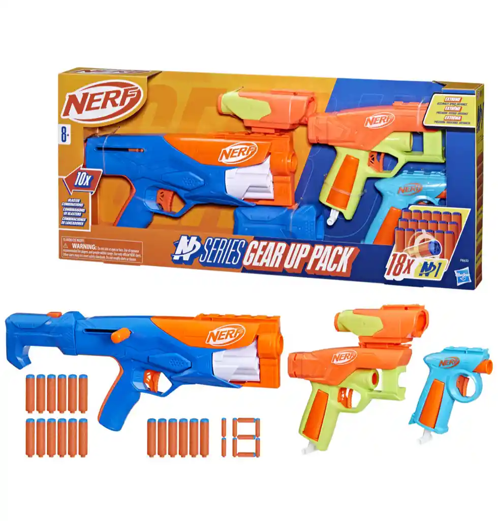 Lanzador Nerf N Series Gear Up Pack