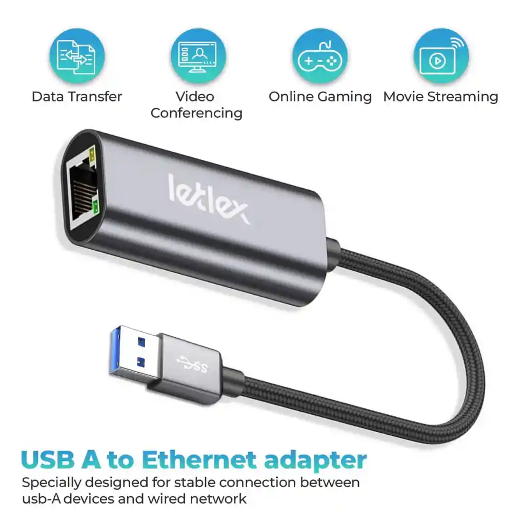 Adaptador Red Usb 3.0 Rj45 Ethernet Multi 1000mbps Hub 3.0