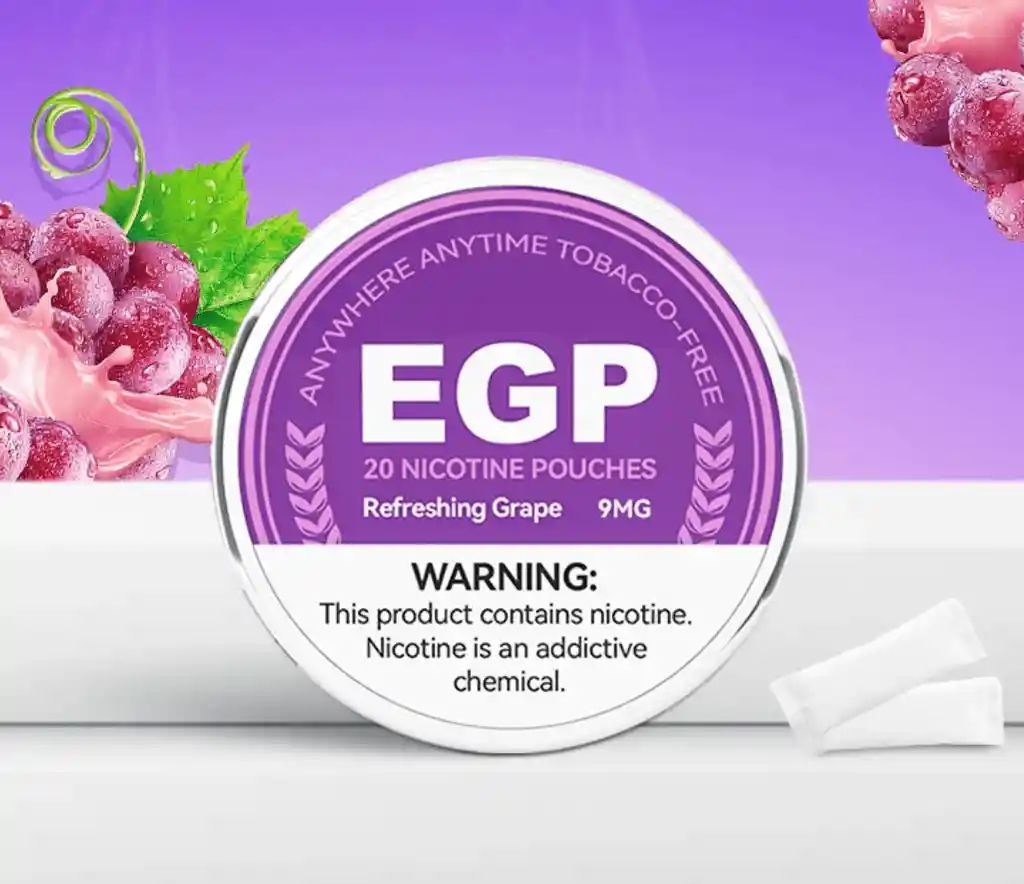 Egp Refreshing Grape 9mg - Parches De Nicotina, Nicotine Pouches