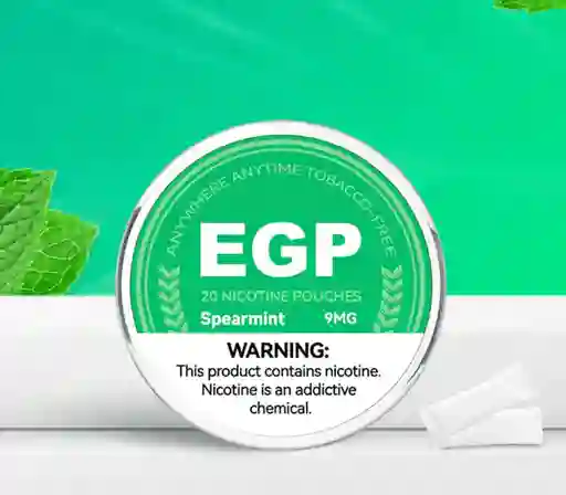 Egp Spearmint 9mg - Parches De Nicotina, Nicotine Pouches