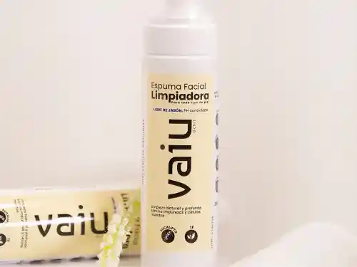 Kit Doble Limpieza / Vaiu Gel Con Cuarzo Y Espuma Sin Jabón