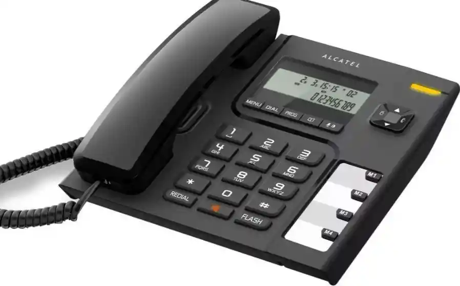 Telefono De Mesa Alcatel T56 Con Identificador De Llamadas. Agenda. Negro