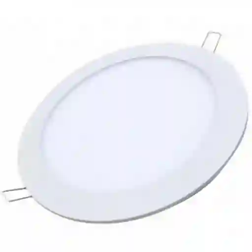 Panel Led Incrustar Redondo 6w 3000k Luz Cálida