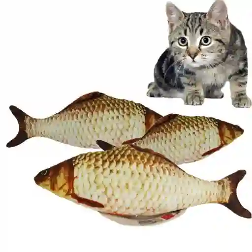 Juguete Pescado Relleno De Catnip Para Gatos 20cm