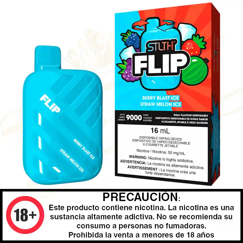 Flip Berry Blast Ice/straw Melon Ice 50mg 9.000 Caladas