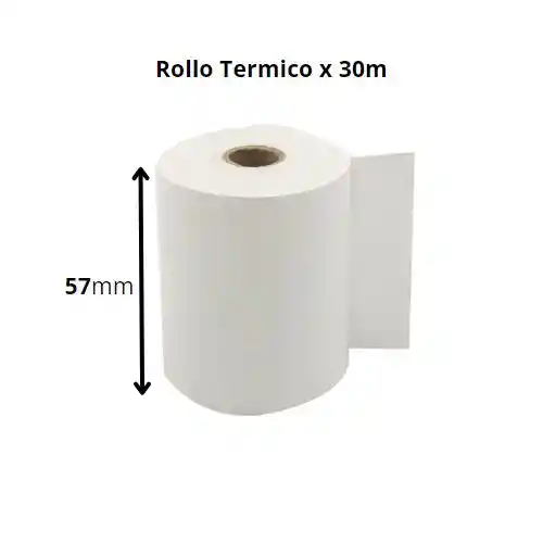 Rollo Para Caja Registradora - Termico, 57mm X 30m