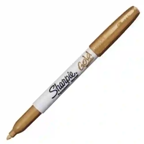 Sharpie Marcador Metalico Punta Fina - Dorado