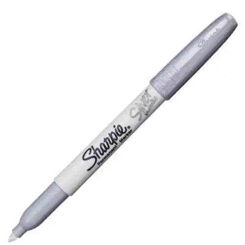 Sharpie Marcador Metalico Punta Fina - Plateado