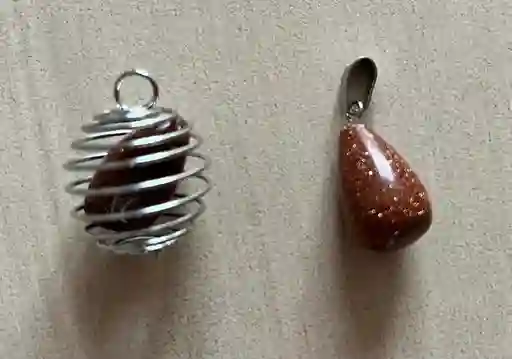 Dije De Cuarzos Lluvia De Oro (diferentes Modelos)