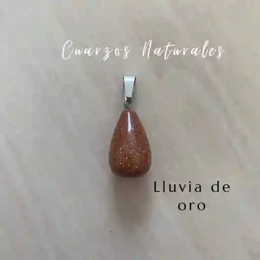 Dije De Cuarzos Lluvia De Oro (diferentes Modelos)