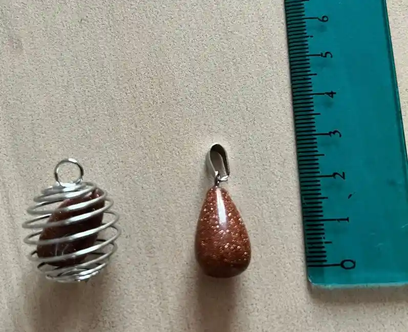 Dije De Cuarzos Lluvia De Oro (diferentes Modelos)
