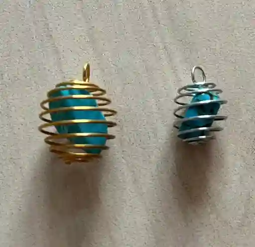 Dije De Cuarzos Turquesa (diferentes Modelos)