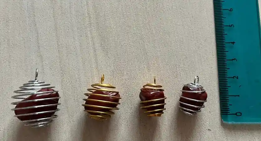 Dije De Cuarzos Jaspe Rojo (diferentes Modelos)